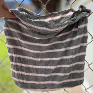 Green striped tube top - American Eagle AEO